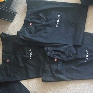 Tesla work Pants Black 3 pairs   size is 37/38